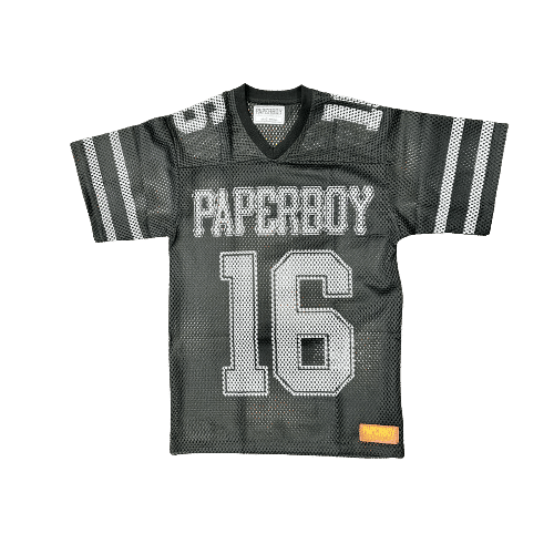 Paperboy Football Jersey Black/White