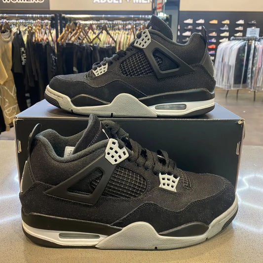 Jordan 4 Retro SE Black Canvas Size 8 DH7138-006 - Pre-Owned
