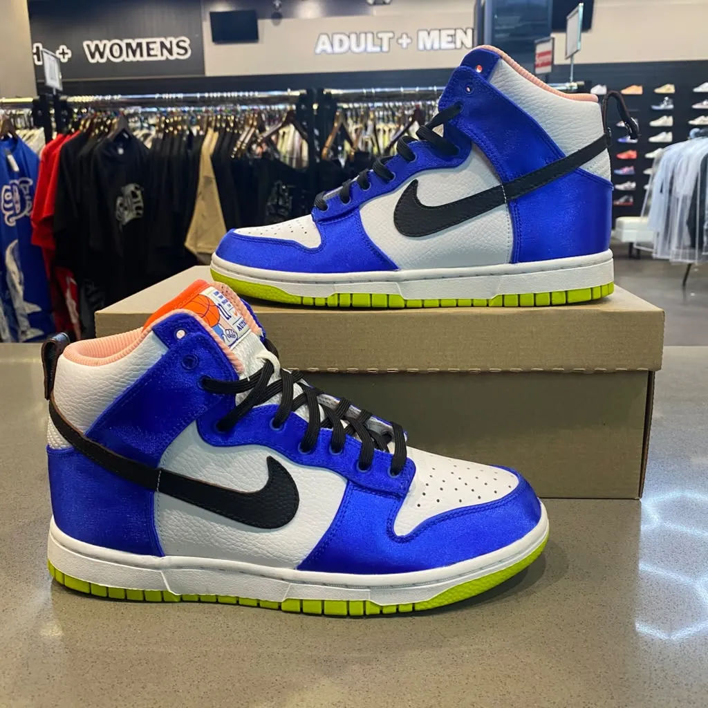 Nike Dunk High Blue Satin (Women's) Size 10W DV2185-100 - Pre-Owned (Replacement Box)