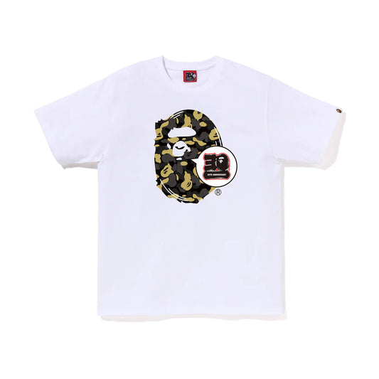 BAPE Store Madison Avenue Bape 30th Anniversary Ape Head Tee White
