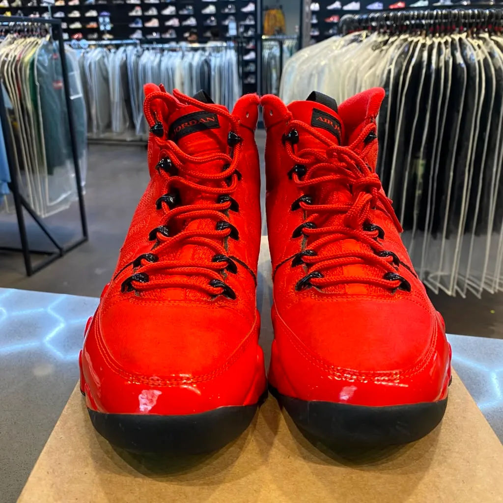 Jordan 9 Retro Chile Red Size 9 CT8019-600 - Pre-Owned (Replacement Box)