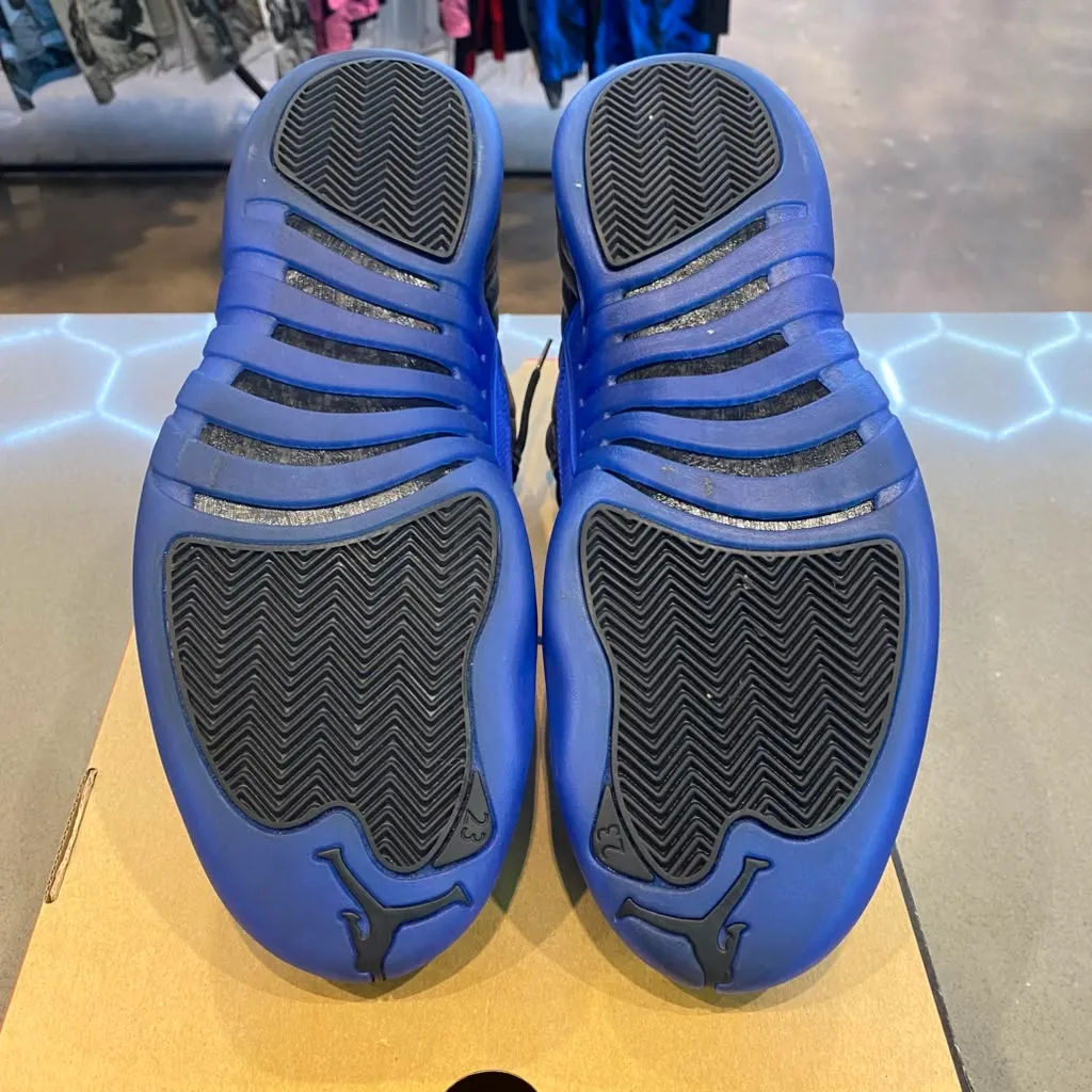 Jordan 12 Retro Black Game Royal Size 12 130690-014 - Pre-Owned