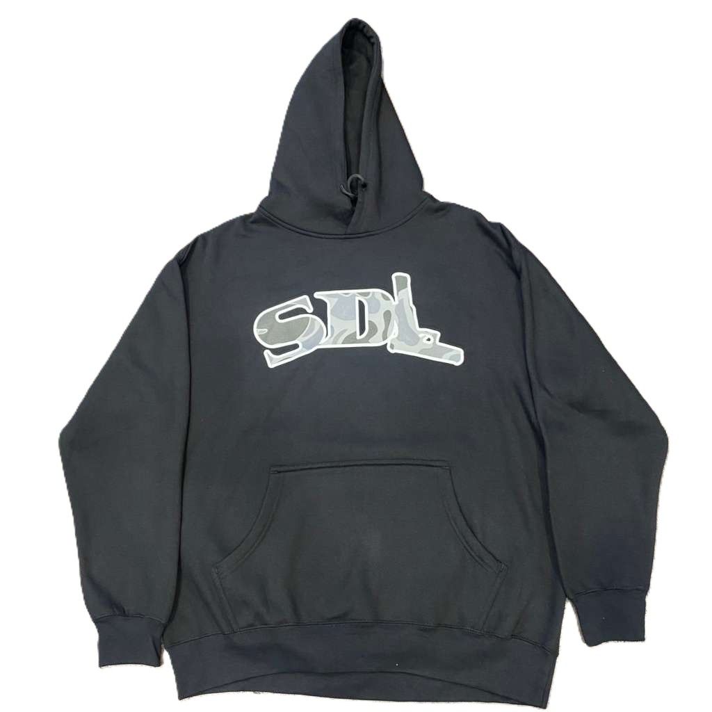 SDL Digital Camo Logo Chapo Hoodie Black