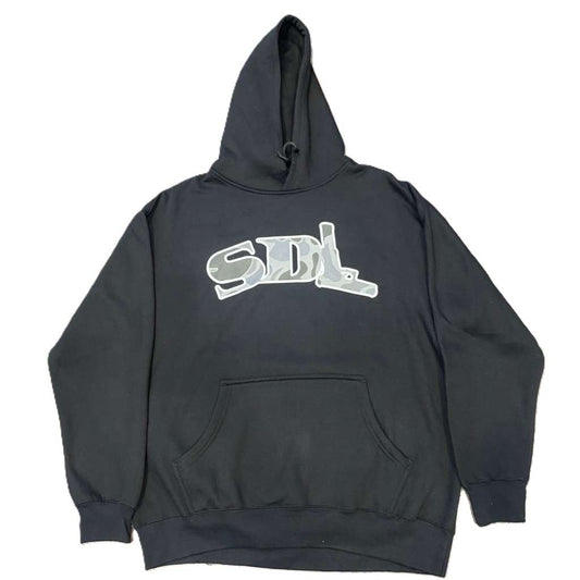SDL Digital Camo Logo Chapo Hoodie Black