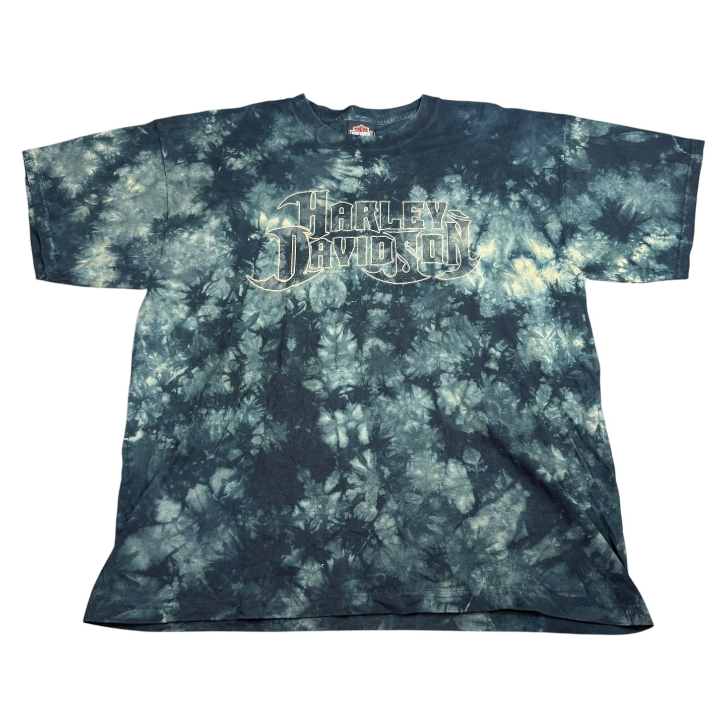 Vintage Harley-Davidson Route 66 Acid Wash Tie-Dye T-Shirt - Used/Worn