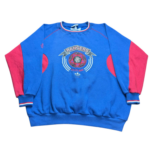 Vintage adidas Rangers FC Scotland Soccer Sweatshirt Crewneck - Used/Worn