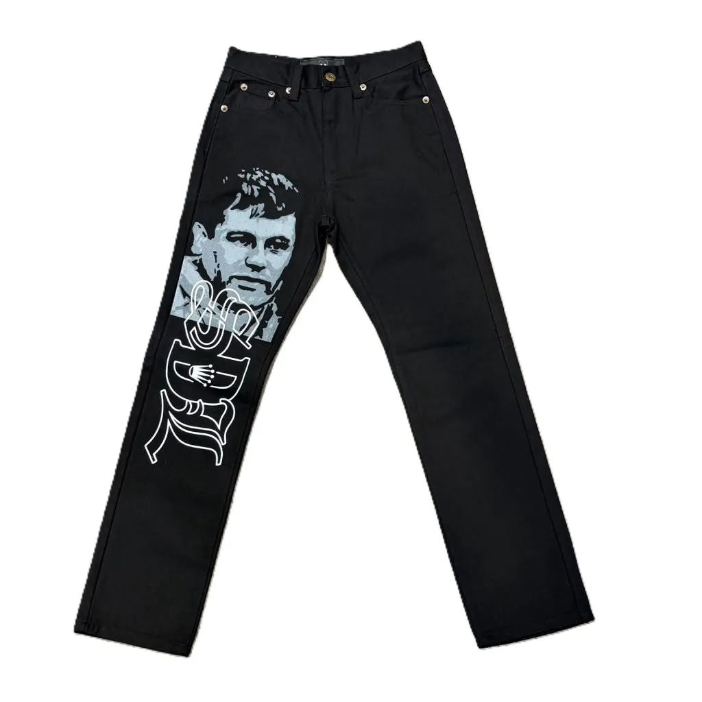 SDL White Chapo White Script Jeans