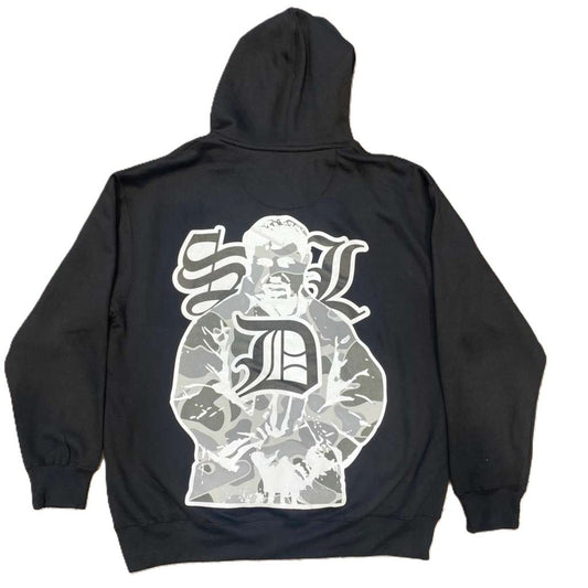 SDL Digital Camo Logo Chapo Hoodie Black