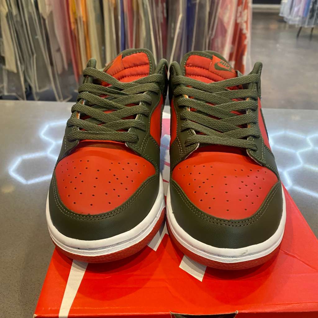 Nike Dunk Low Mystic Red Cargo Khaki - Pre-Owned