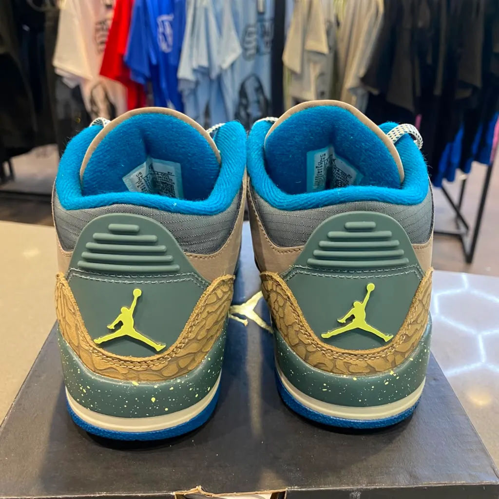 Jordan 3 Retro Olive Grey (PS) Size 2Y IB7064-001 - Pre-Owned