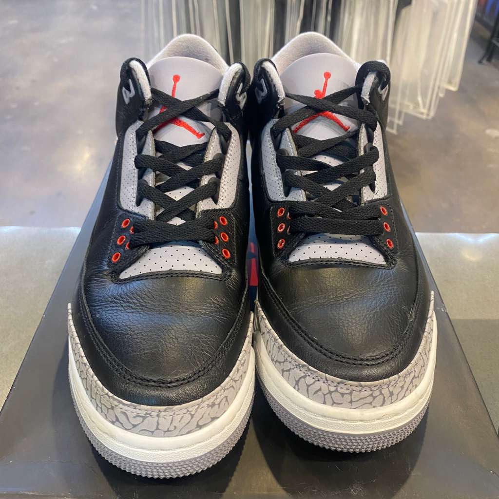 Jordan 3 Retro OG Black Cement (2024) Size 10.5 DN3707-010 - Pre-Owned