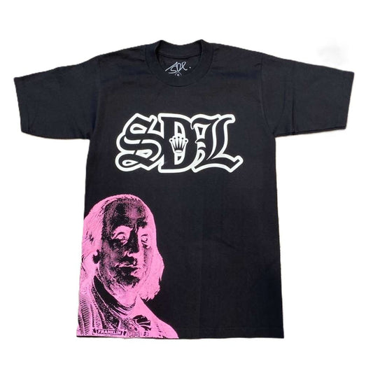 SDL Crown Logo Benjamin Tee Black/Pink