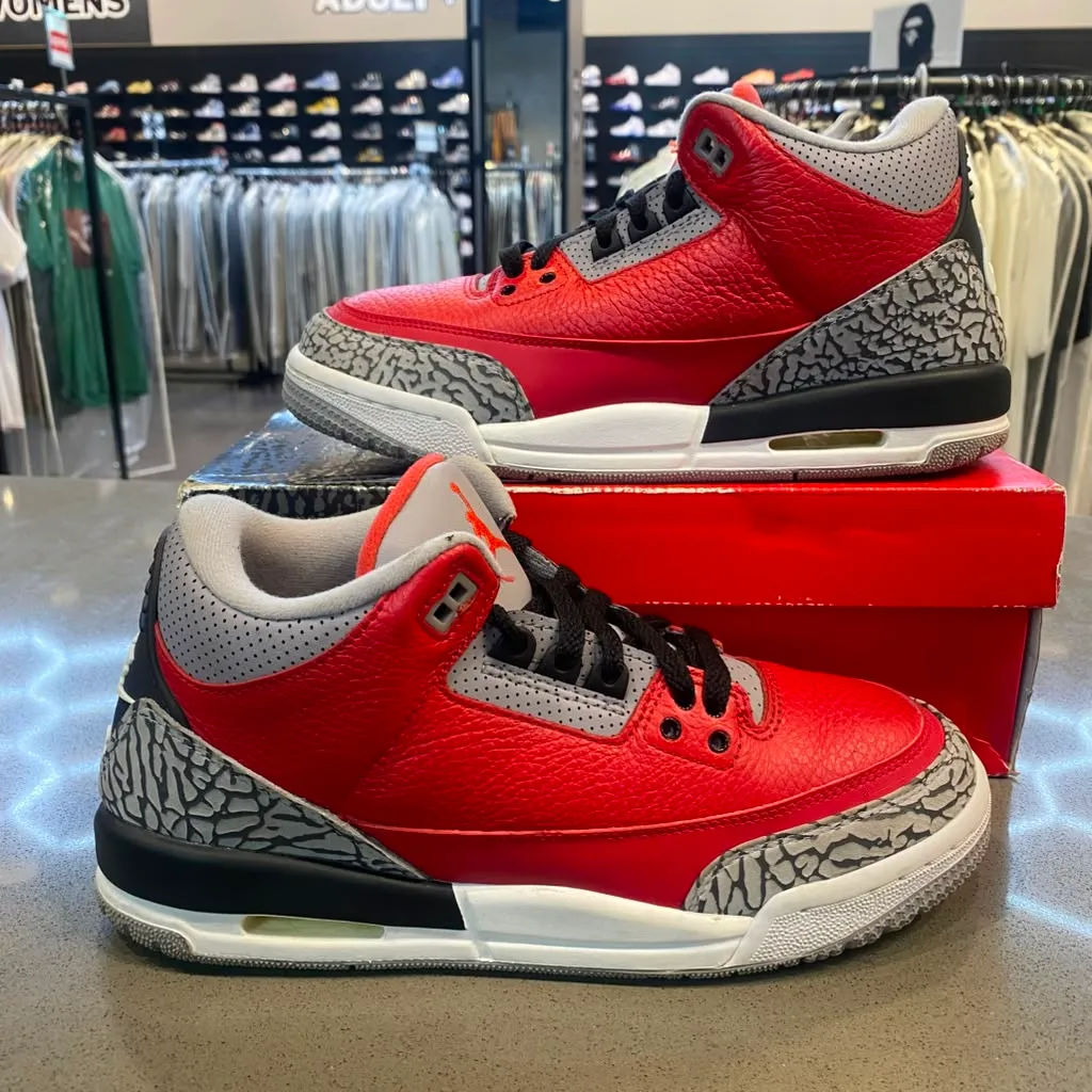 Jordan 3 Retro SE Fire Red (GS) Size 7Y CQ0488-600 - Pre-Owned