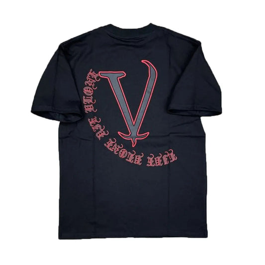 VLONE Old English Script Tee Black/Red