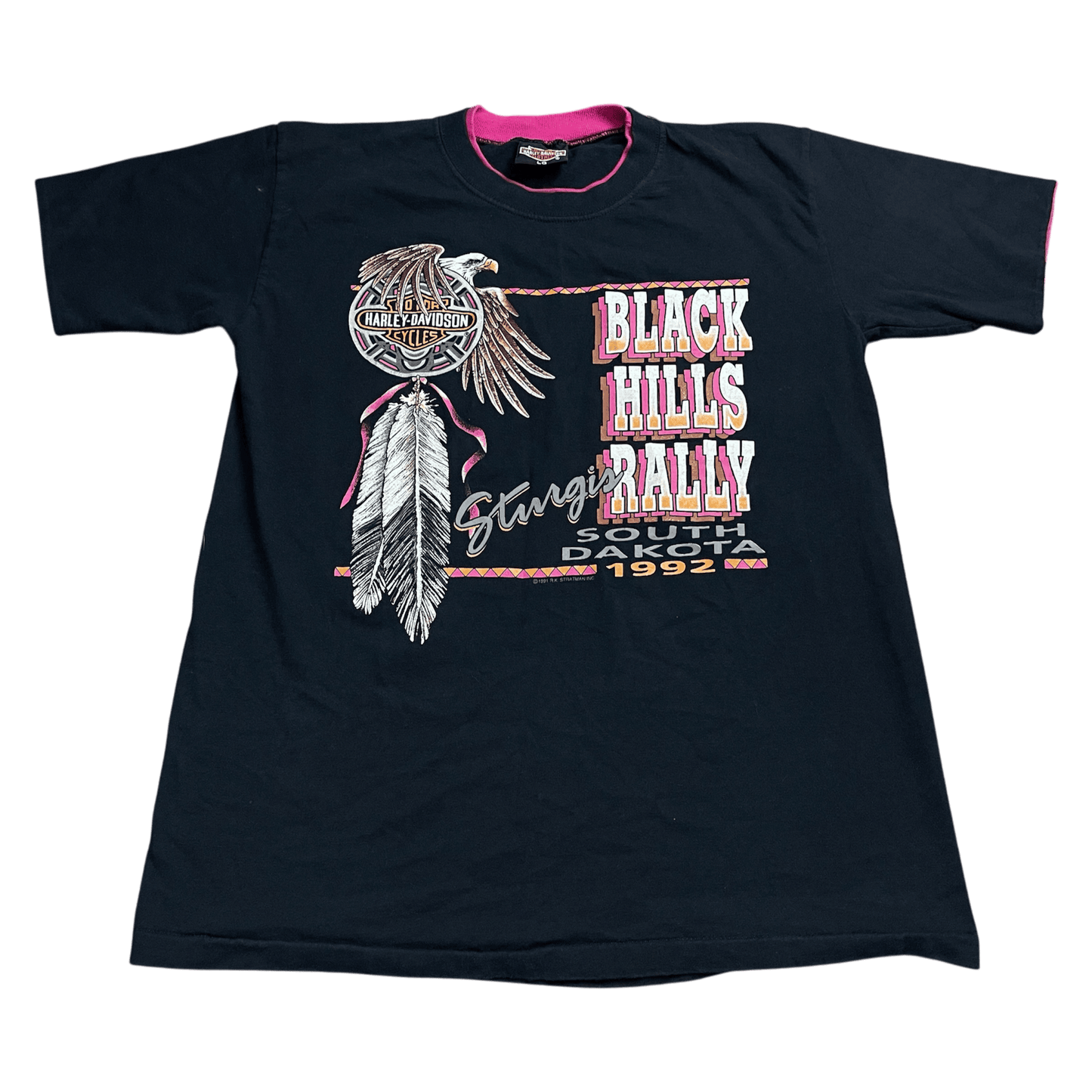 Vintage 1992 Harley-Davidson Sturgis Biker T-Shirt - Used