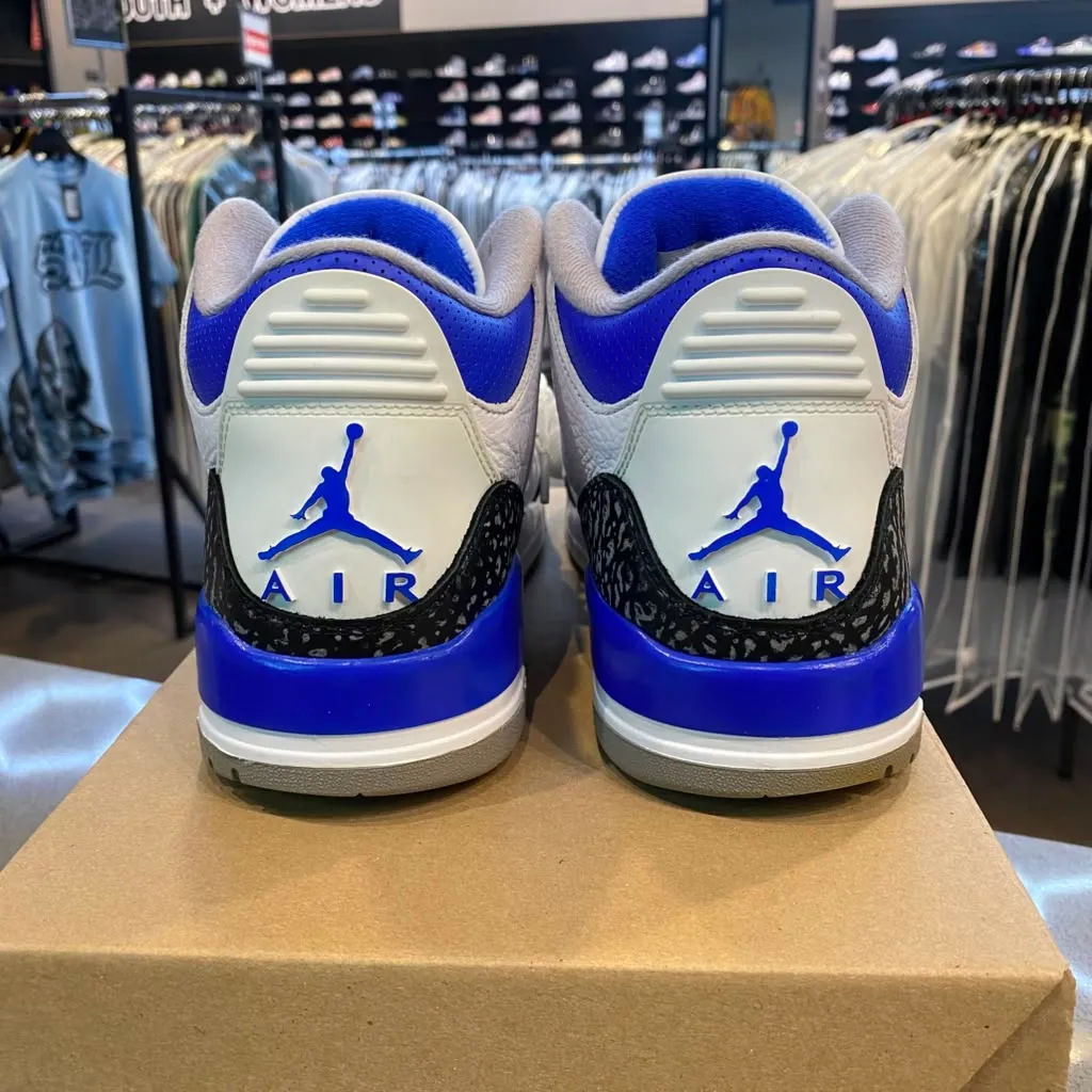 Jordan 3 Retro Racer Blue Size 10 CT8532-145 - Pre-Owned (Replacement Box)