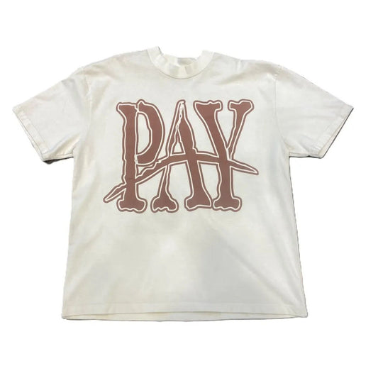 Pay PIMP Tee Premium Cream/Brown