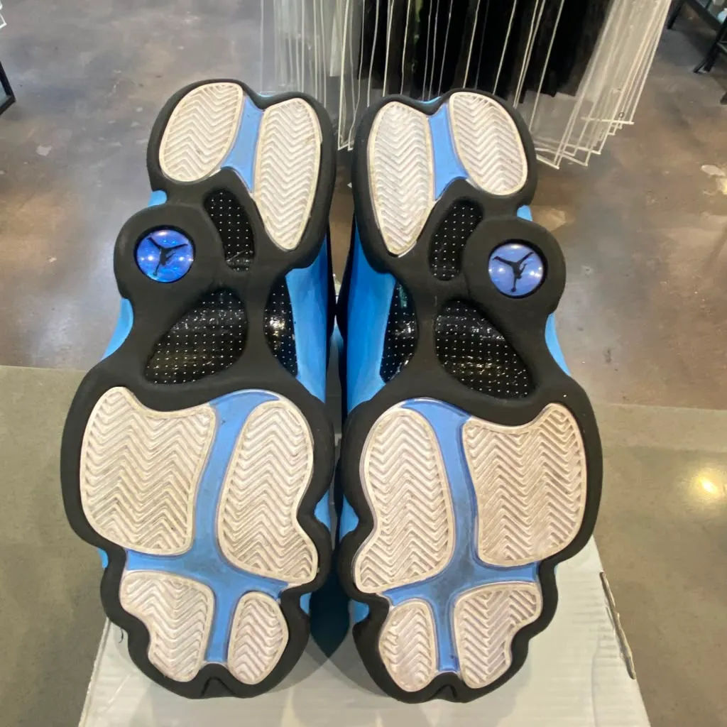 Jordan 13 Retro Black University Blue Size 10.5 DJ5982-041 - Pre-Owned (Replacement Box)