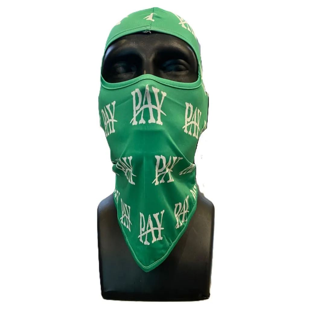 PAY Ski Mask Green/White