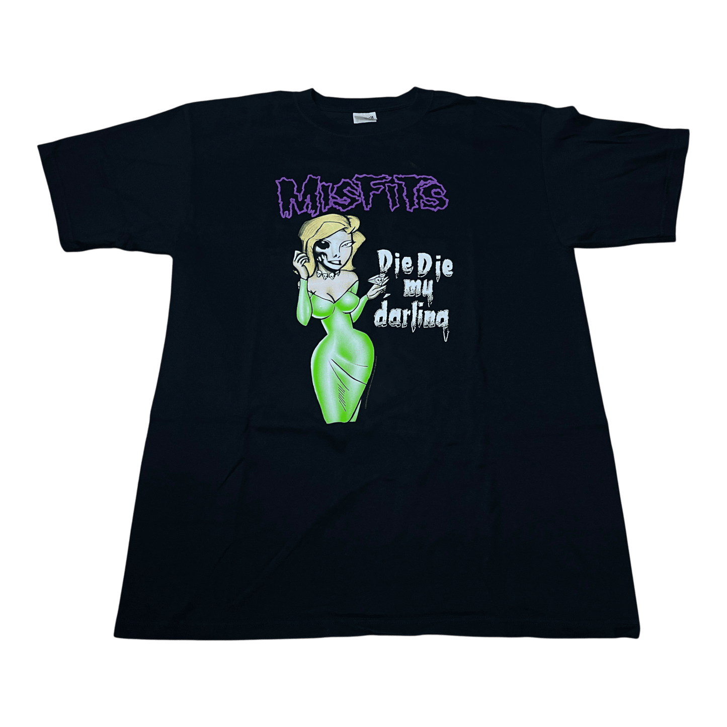 Vintage Misfits Die Die My Darling Martini Babe Band T-Shirt - Used/Worn