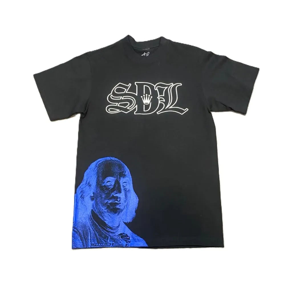 SDL Back Crown Logo Benjamin Tee Black/Blue