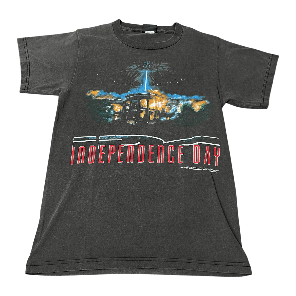 Vintage 1996 Independence Day Movie Promo T-Shirt - Used