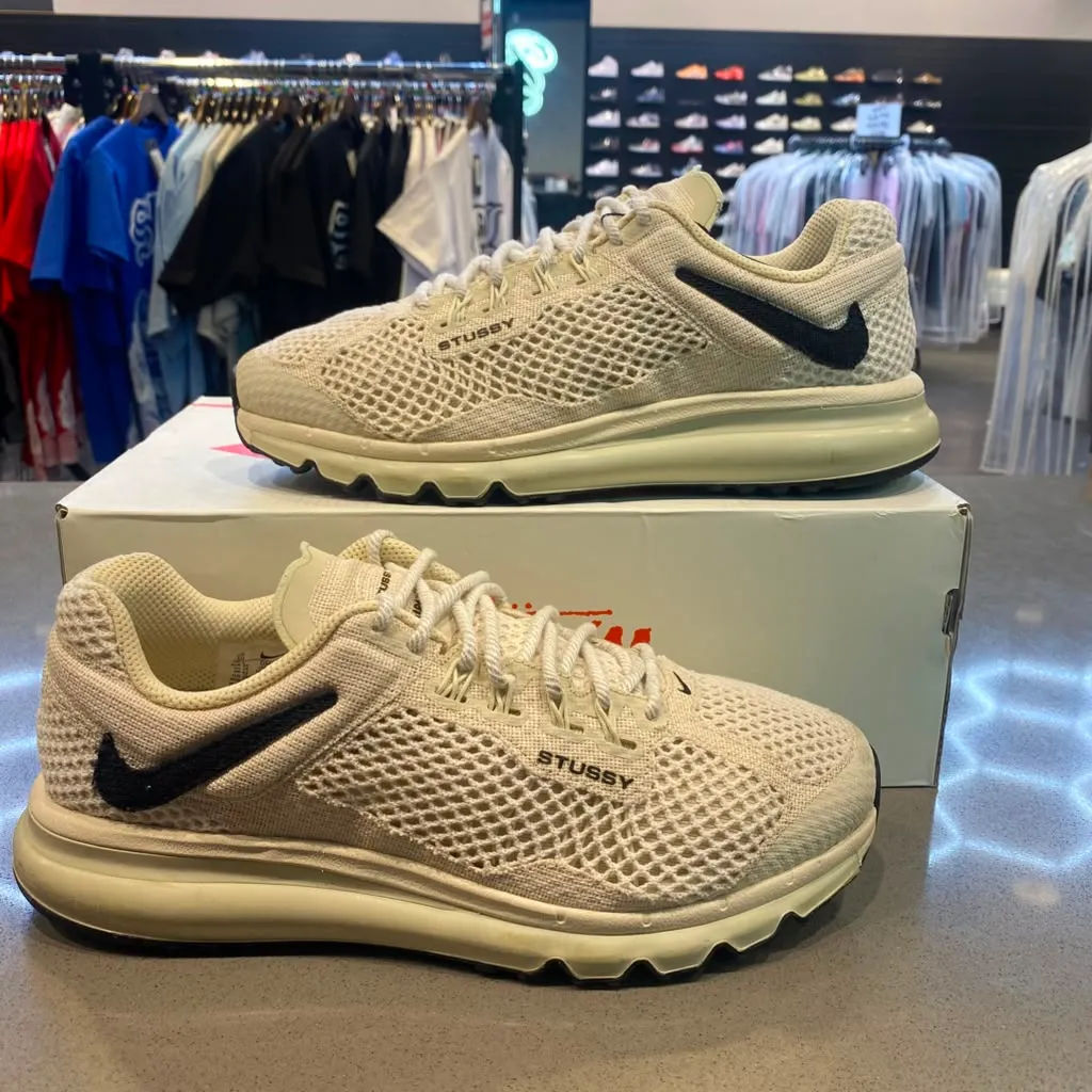Nike Air Max 2013 Stussy Fossil Size 10 DM6447-200 - Pre-Owned