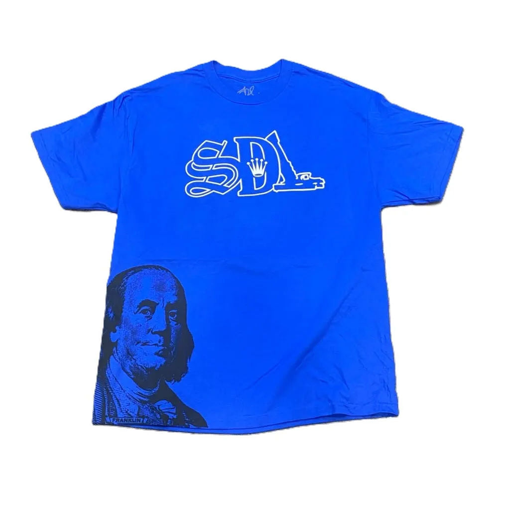 SDL Crown Logo Benjamin Tee Blue/Black/White