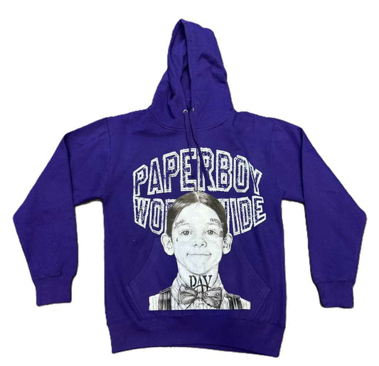 Paperboy Alfalfa Hoodie Purple/White