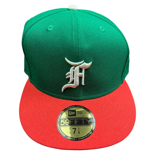 Fear of God Essentials x New Era 59Fifty Fitted Hat Green/Orange