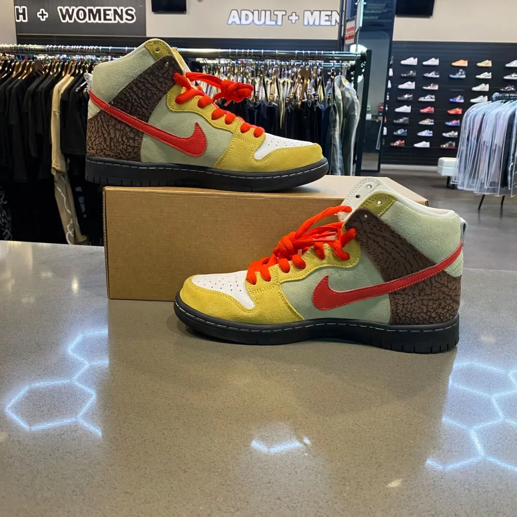 Nike SB Dunk High Color Skates Kebab and Destroy Size 8 CZ2205-700 - Pre-Owned (Replacement Box)