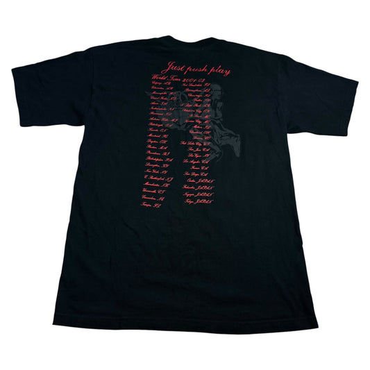 Vintage Aerosmith Just Push Play 2001 World Tour Band T-Shirt - Used/Worn