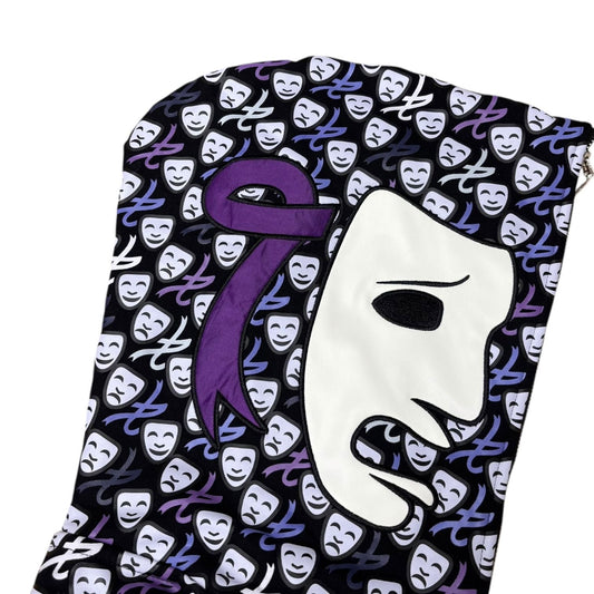 Asaali Laugh Now Cry Later Gradient Full Zip Up Hoodie Purple