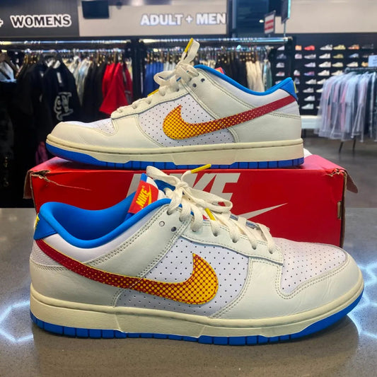 Nike Dunk Low Retro SE Pop Art Sail Photo Blue Size 11 HQ3613-133 - Pre-Owned