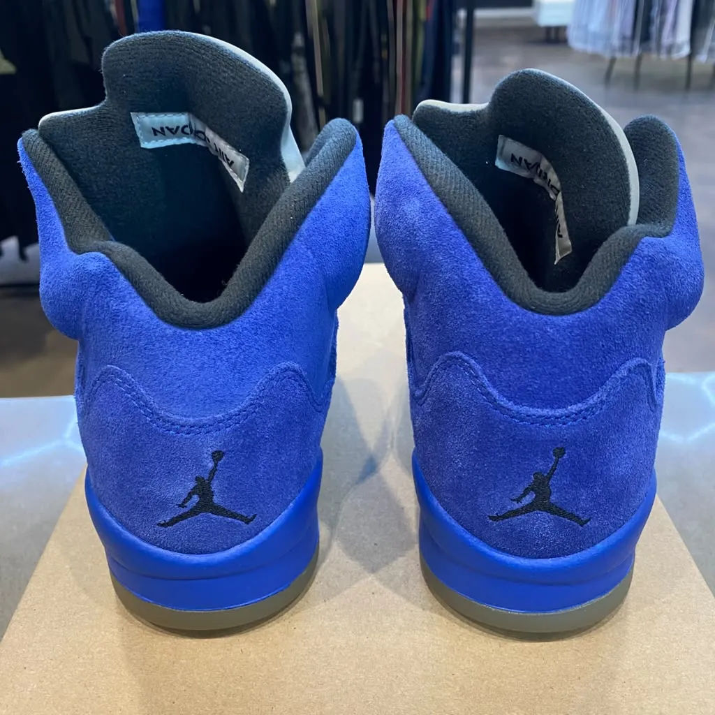 Jordan 5 Retro Blue Suede (GS) Size 6Y 440888-401 - Pre-Owned (Replacement Box)