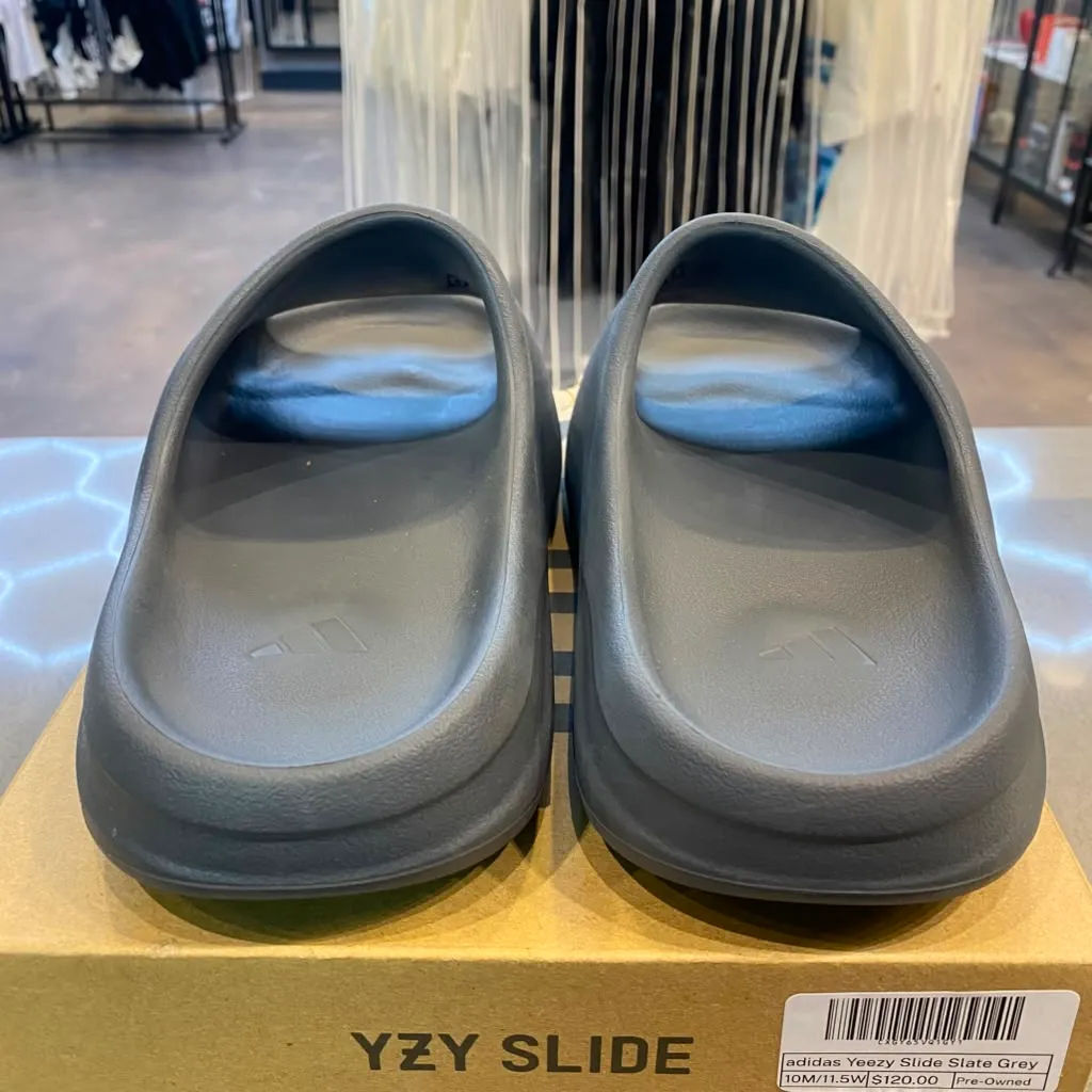 adidas Yeezy Slide Slate Grey Size 10 ID2350 - Pre-Owned