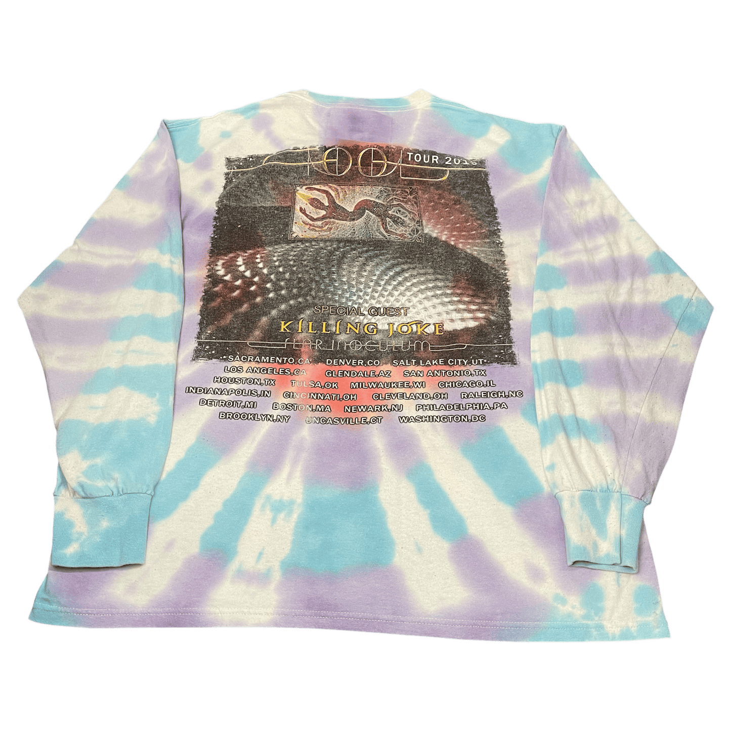 TOOL Band Tie-Dye Long Sleeve T-Shirt - Used