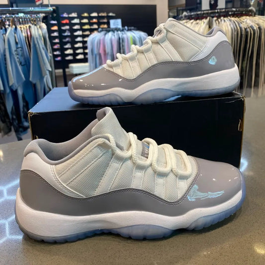 Jordan 11 Retro Low Cement Grey (GS) Size 6.5Y 528896-140 - Pre-Owned