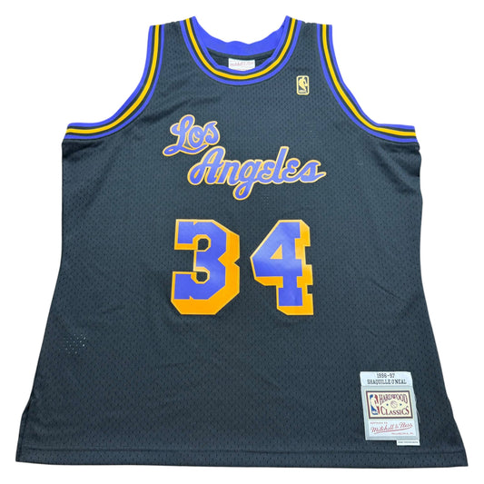 Mitchell & Ness Shaquille O'Neal NBA Los Angeles Lakers 1996-97 Hardwood Classics Swingman Jersey - Used/Worn