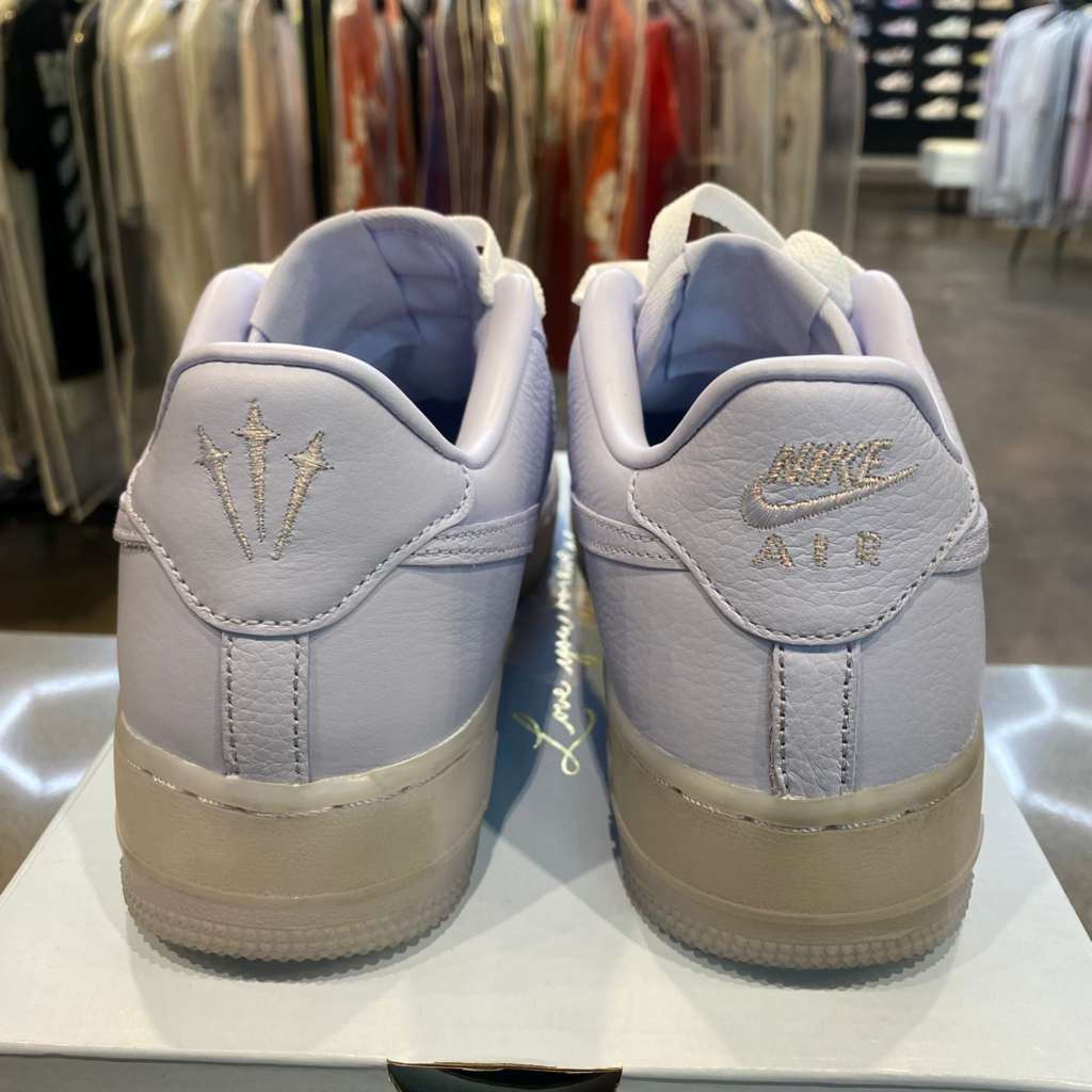 Nike Air Force 1 Low Drake NOCTA Certified Lover Boy Palest Purple (GS) Size 6Y HQ1772-500 - Pre-Owned