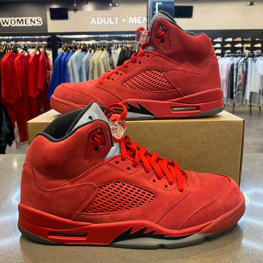 Jordan 5 Retro Red Suede Size 11 136027-602 - Pre-Owned (Replacement Box)