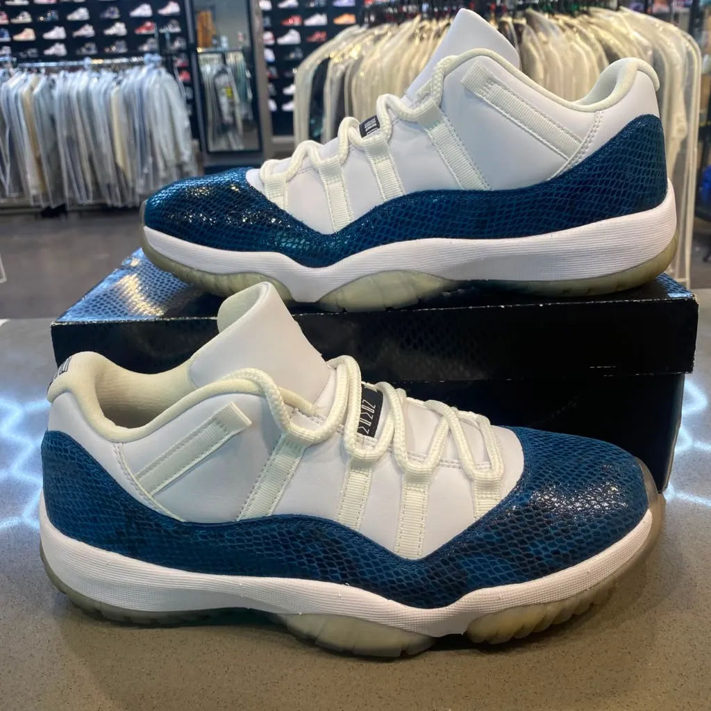 Jordan 11 Retro Low Snake Navy (2019) Size 10.5 CD6846-102 - Pre-Owned