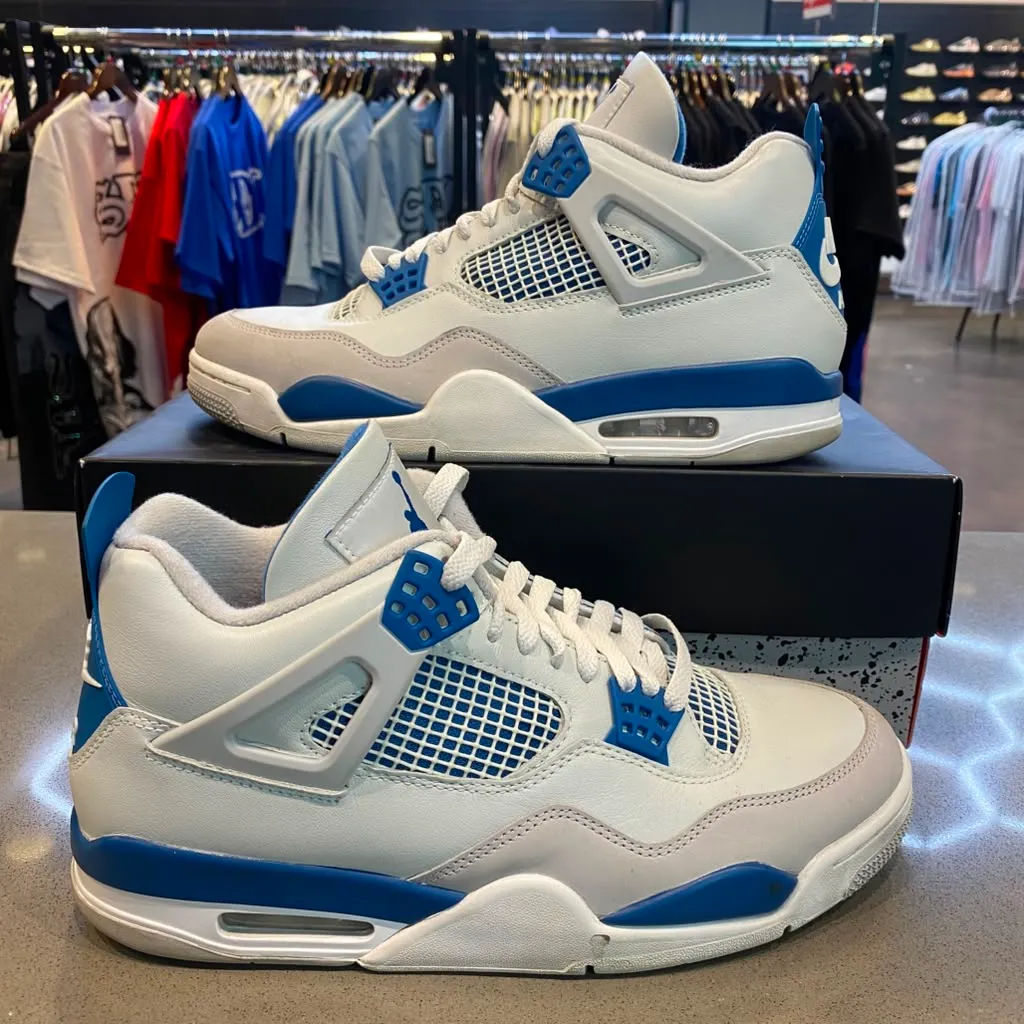 Jordan 4 Retro Military Blue (2024) Size 10.5 FV5029-141 - Pre-Owned
