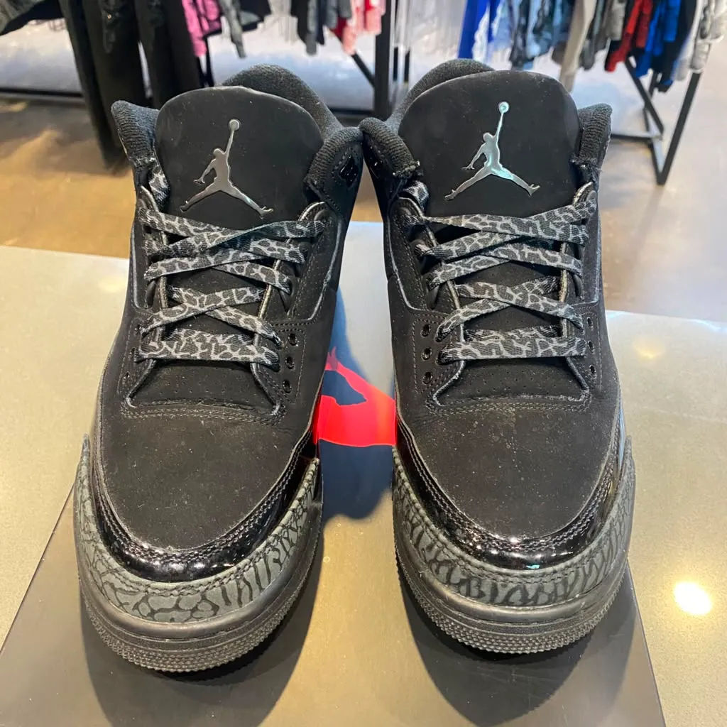 Jordan 3 Retro Black Cat (2025) Size 9.5 CT8532-001 - Pre-Owned