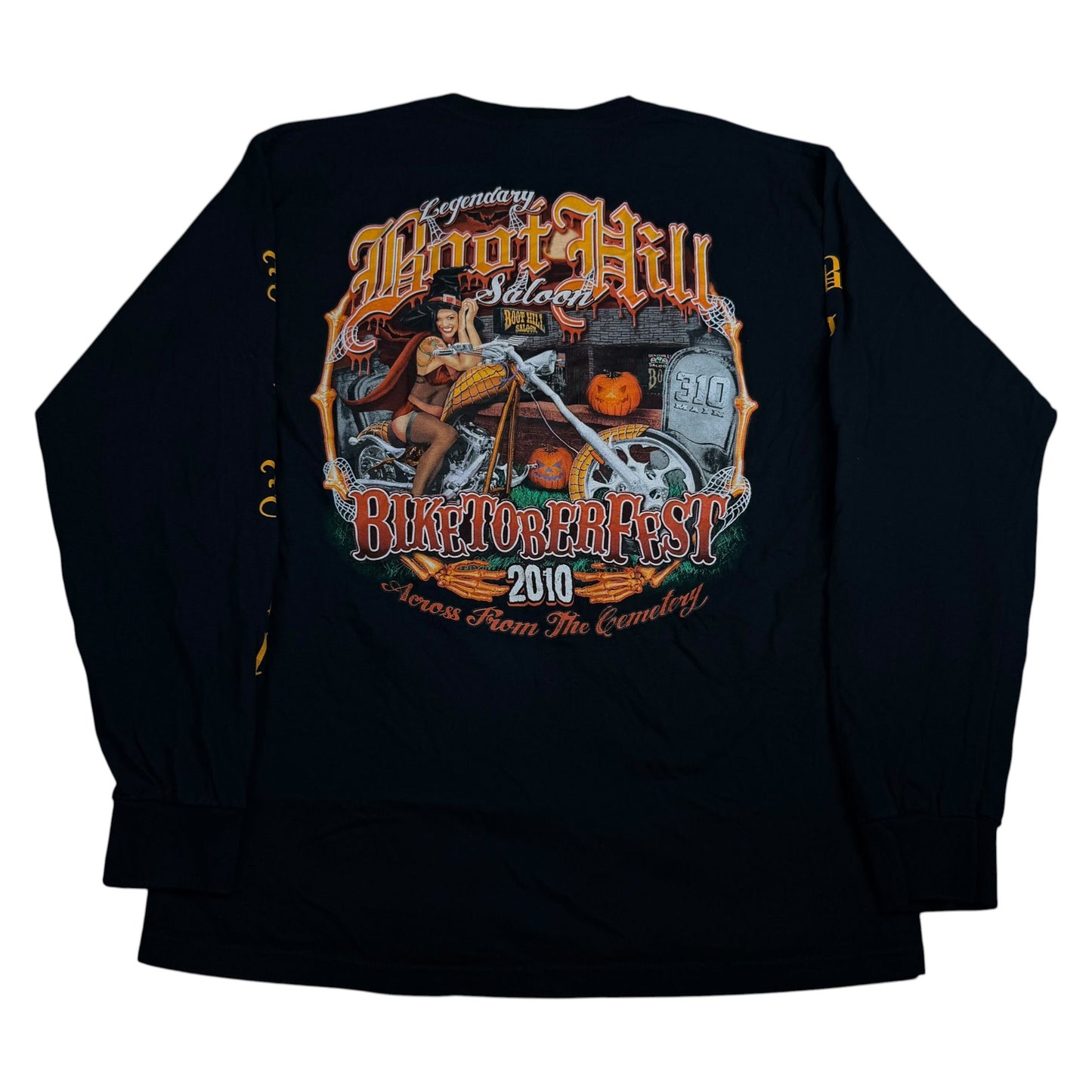 Y2K Biketoberfest Boot Hill Saloon 2010 Long-Sleeve T-Shirt - Used/Worn
