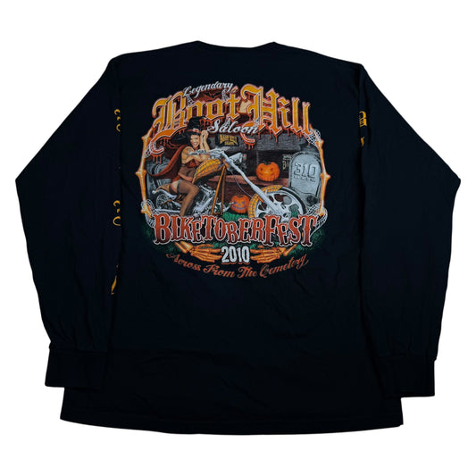 Y2K Biketoberfest Boot Hill Saloon 2010 Long-Sleeve T-Shirt - Used/Worn