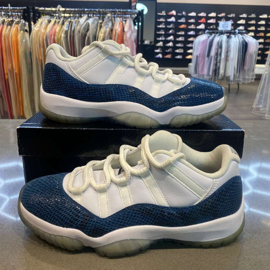 Jordan 11 Retro Low Snake Navy (2019) Size 8.5 CD6846-102 - Pre-Owned