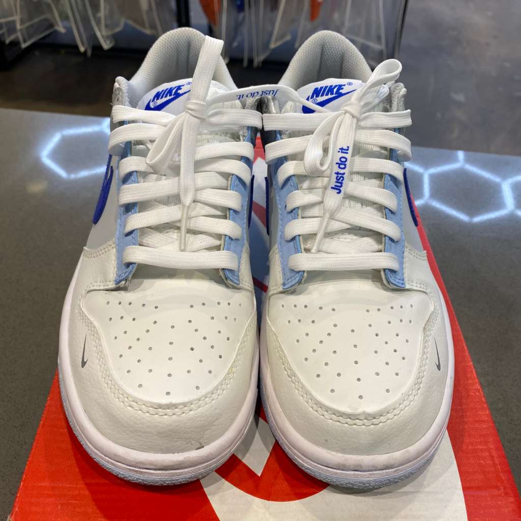 Nike Dunk Low Ivory Hyper Royal (GS) Size 6.5Y FB1843-141 - Pre-Owned