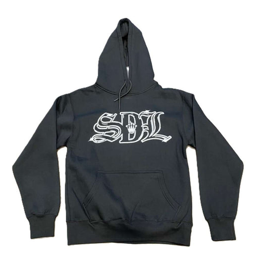 SDL Crown Logo Chrome Chapo Hoodie Black