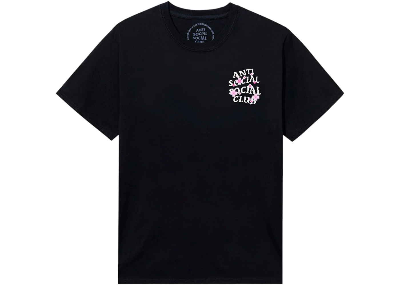 Anti Social Social Club x Minecraft Cherry Blossom Tee Black